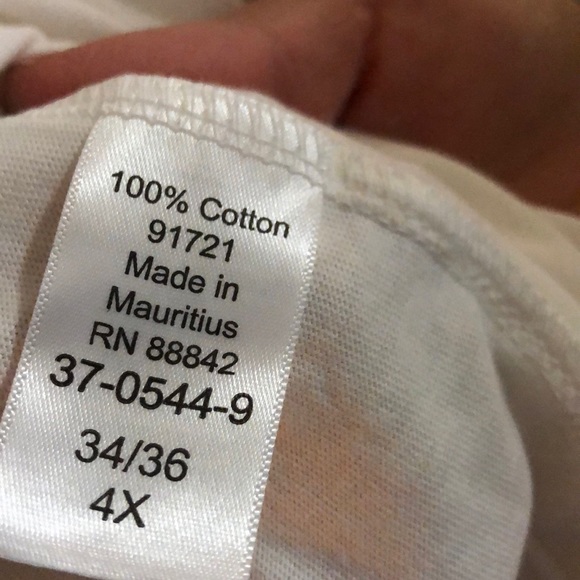 Woman’s within 4X plus size white blouse - Picture 5 of 5